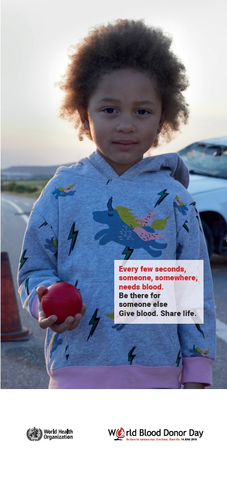 blood donor child banner