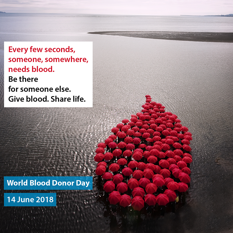 blood donor day square social media