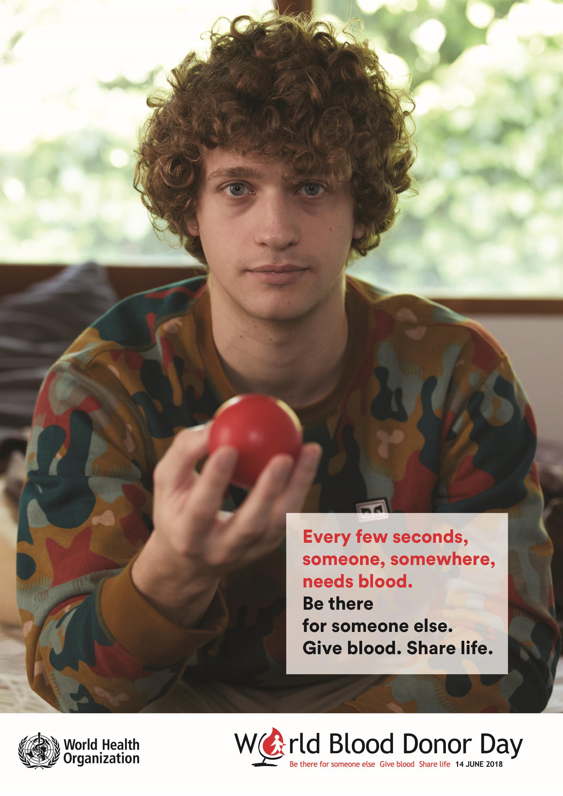 blood donor teenager boy