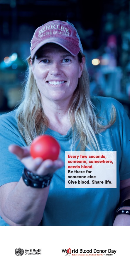 blood donor woman banner