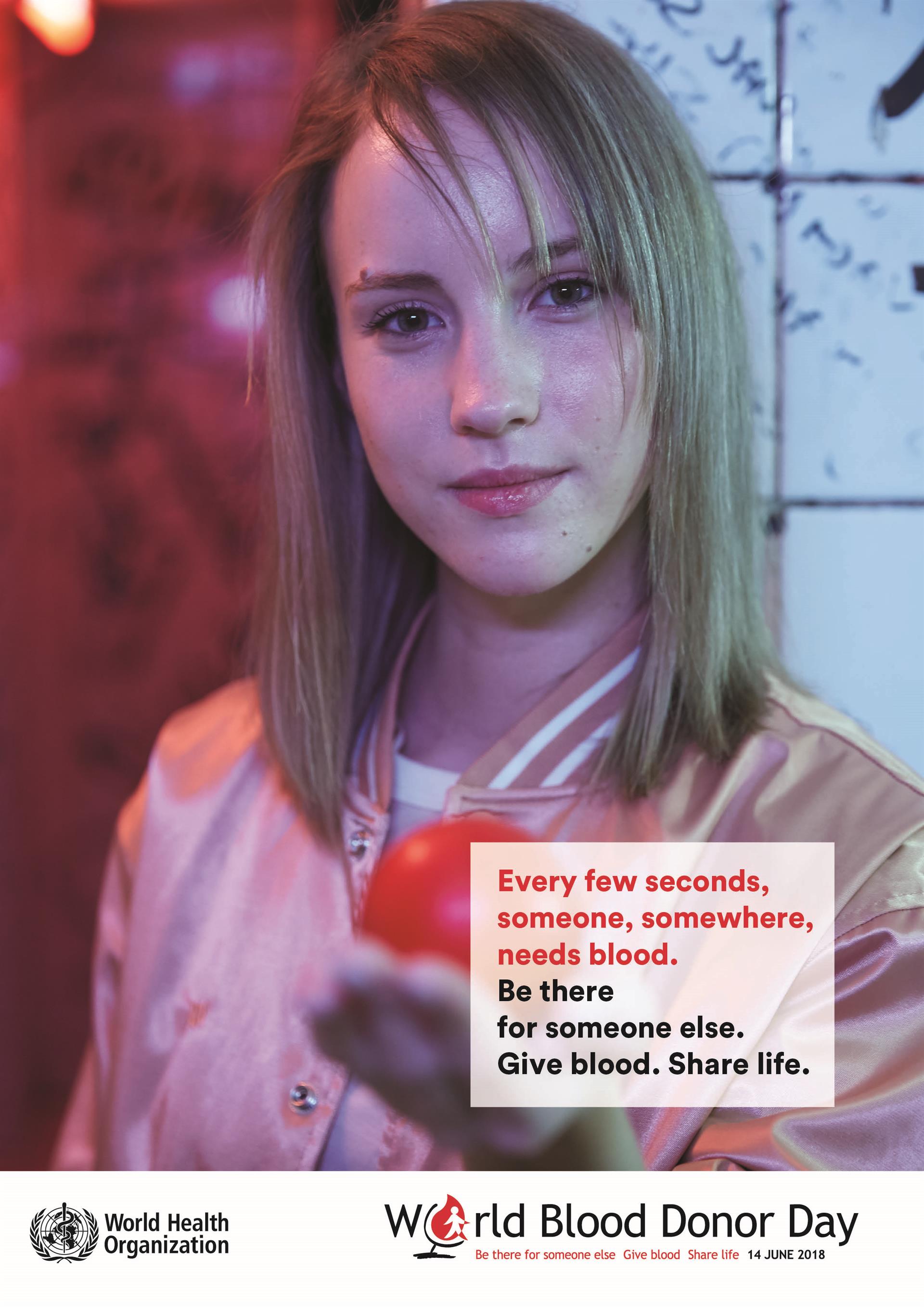 blood donor young woman