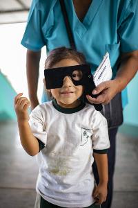 122_WHO Peru Aileen has a vision examination at her school.