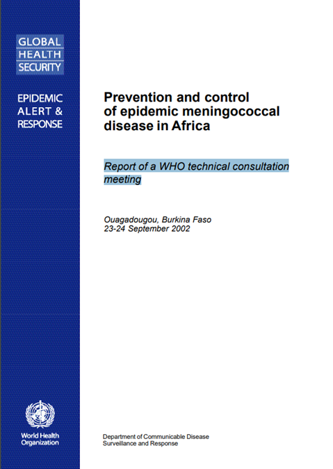 Prevention and control of epidemic meningococcal disease in Africa