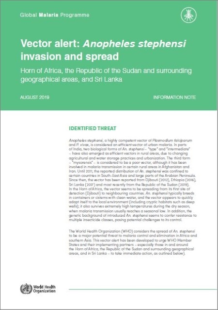 Vector alert: Anopheles stephensi invasion and spread