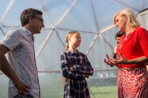 Air pollution pods New York Greta Maria