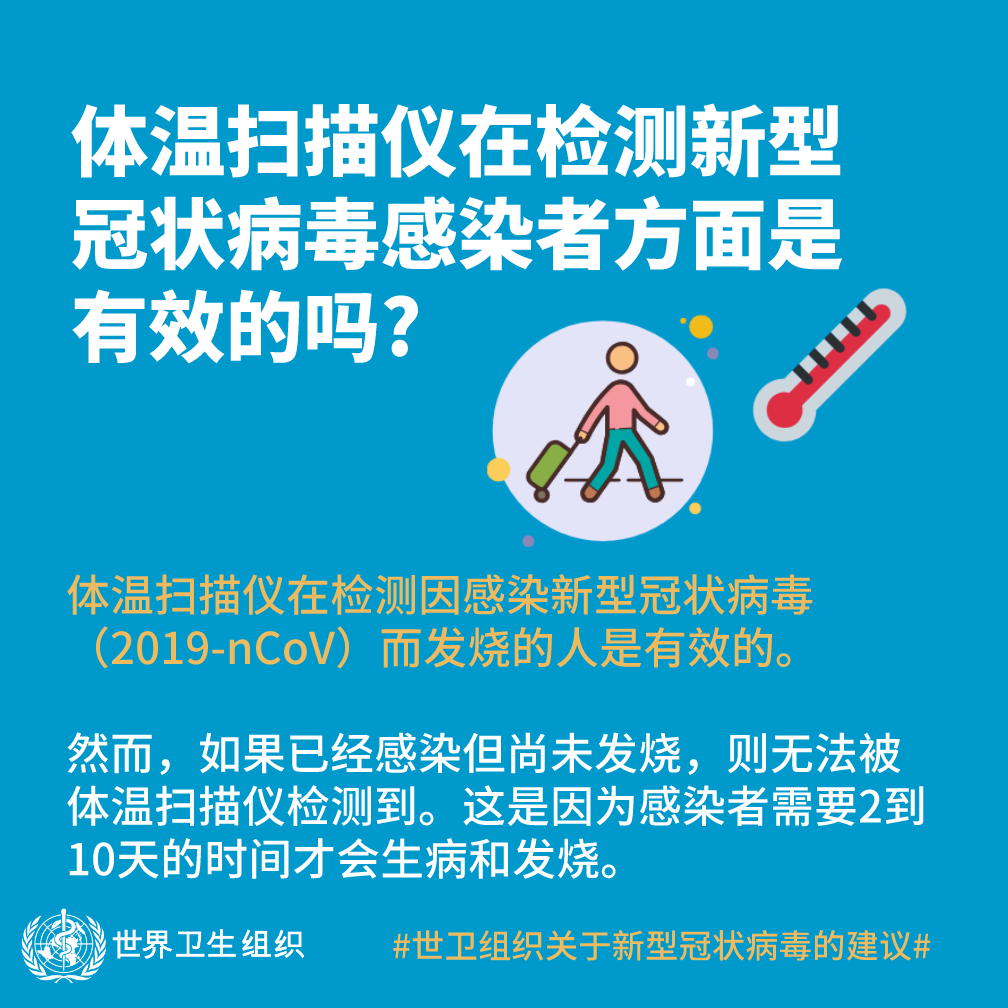 体温扫描仪在检测新型冠状病毒感染者方面是有效的吗？
