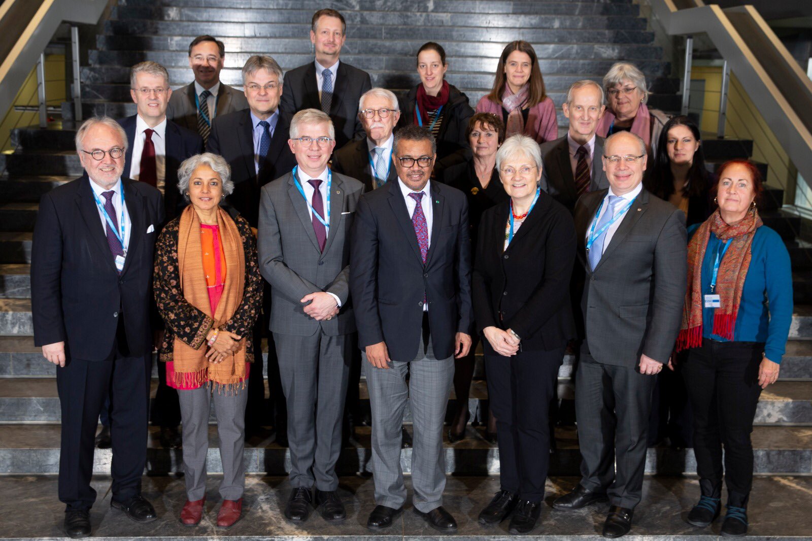 Photo of WHO officials and German parliamentarians