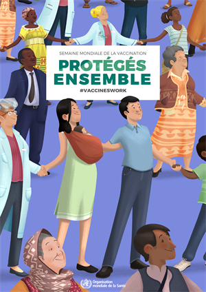 immunization week 2019 poster family