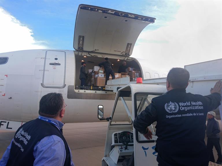 air lift health supplies Qamishli syria An airlift of 17 tonnes of health supplies for north-east Syria arrives in the city of Qamishli in February 2018