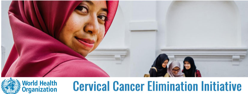 Banner of the Cervical cancer Elimination newsletter
