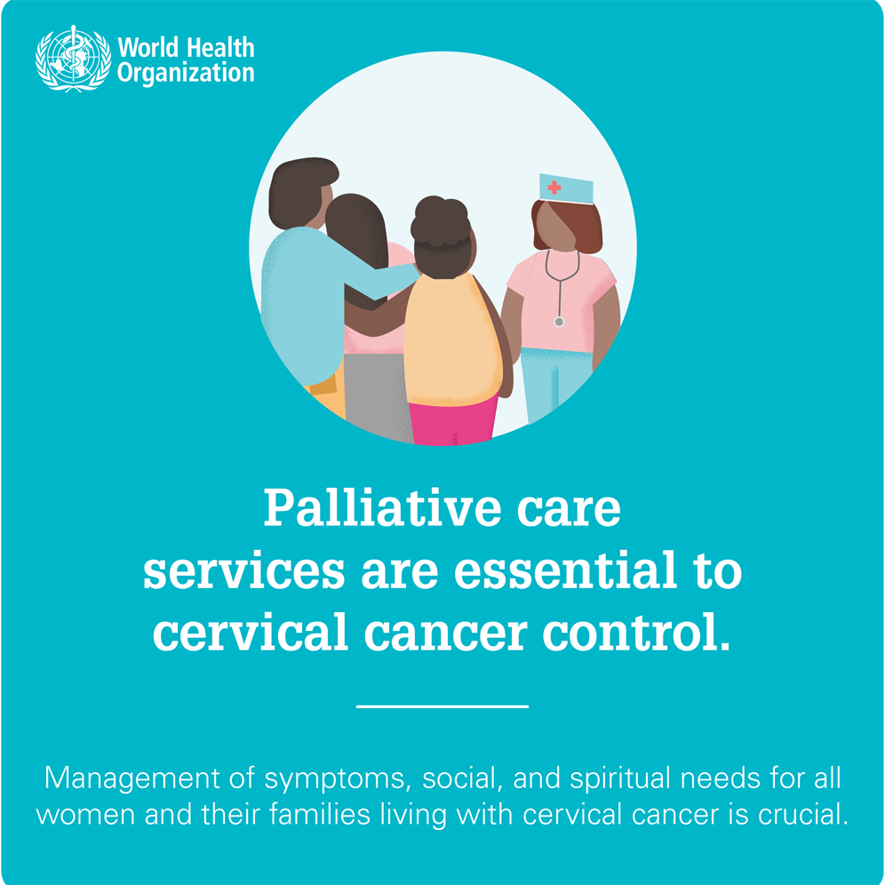 infographic: Palliative care services are essential to cervical cancer contro