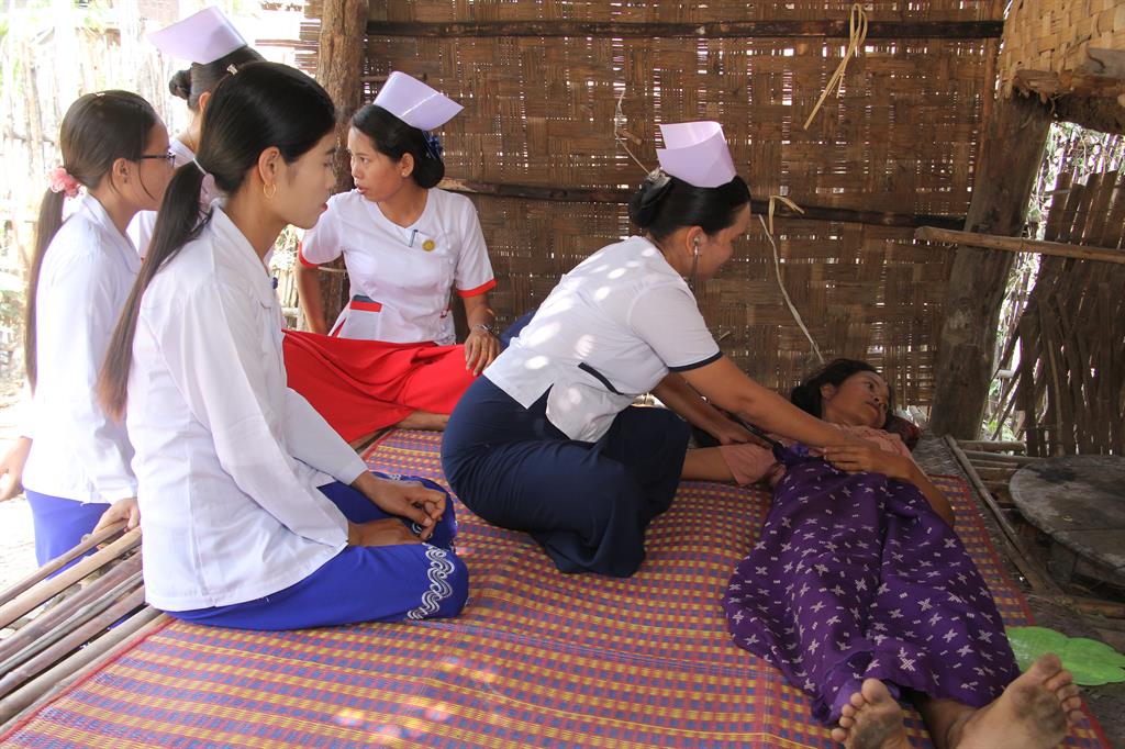 Conducting mobile clinic at remote area myanmar