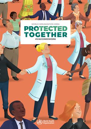 immunization week 2019 poster doctor