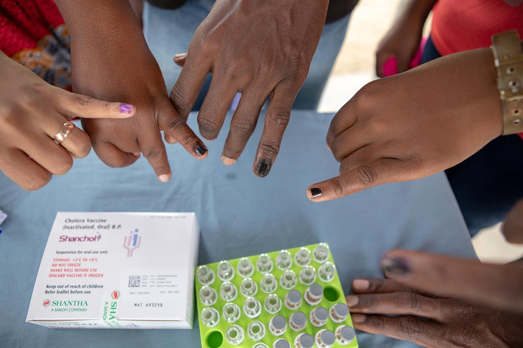Mozambique cyclone idai fingernails marked oral cholera vaccine