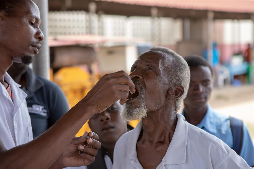 Mozambique cyclone idai old man oral cholera vaccine