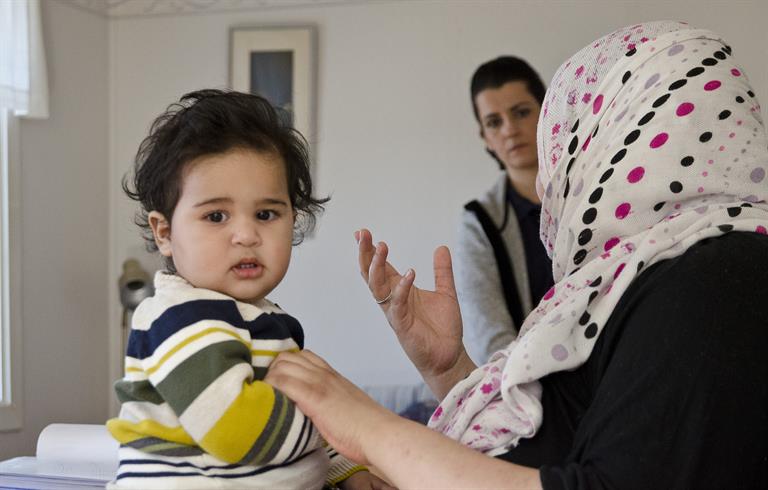 Refugee baby Refugee baby