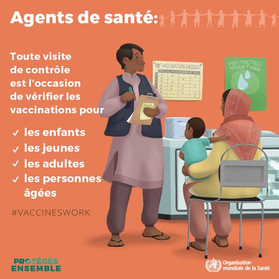 world immunization week 2019 social tile health worker