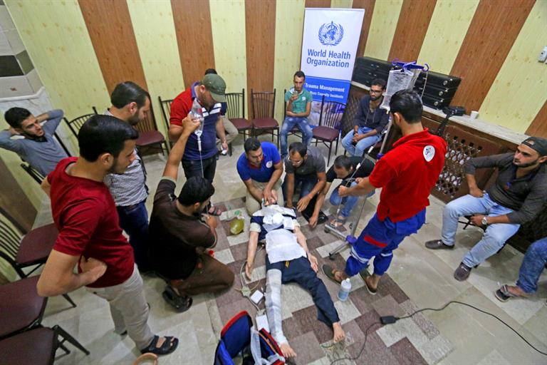 trauma management training syria A trauma management training supported by WHO