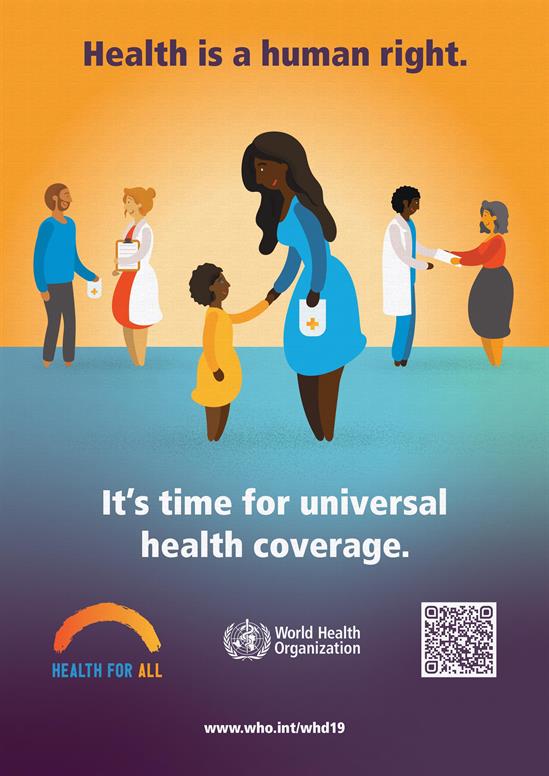 world health day 2019 poster health human right tn