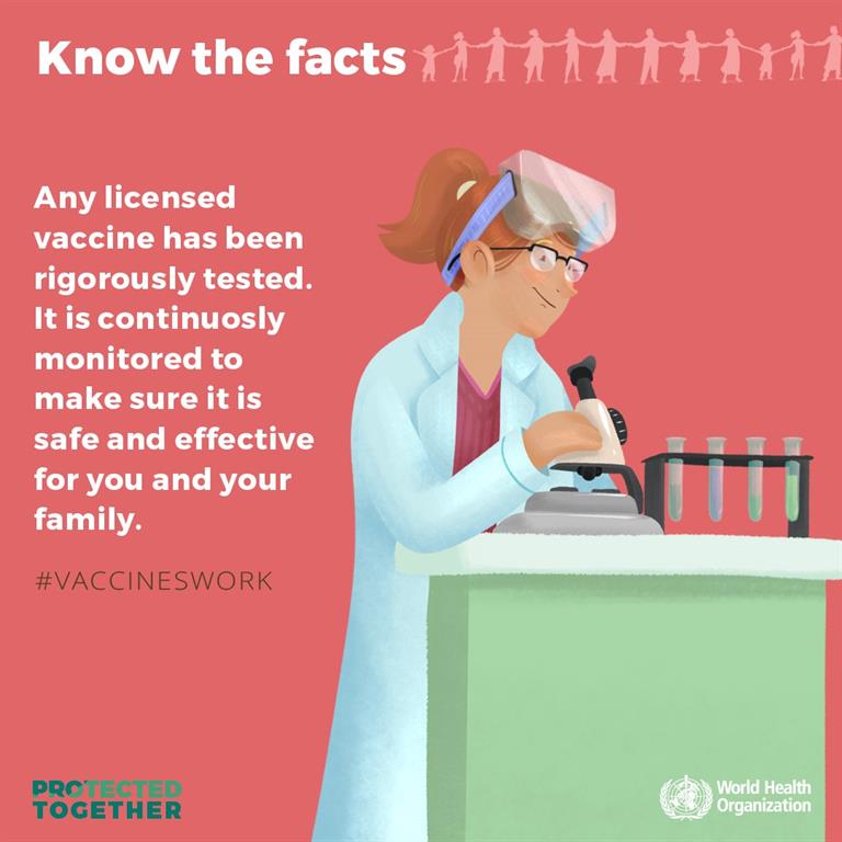 world immunization week 2019 social tile know the facts