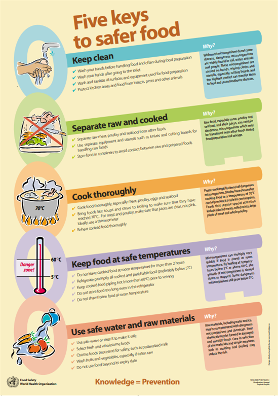 Five key to safer food