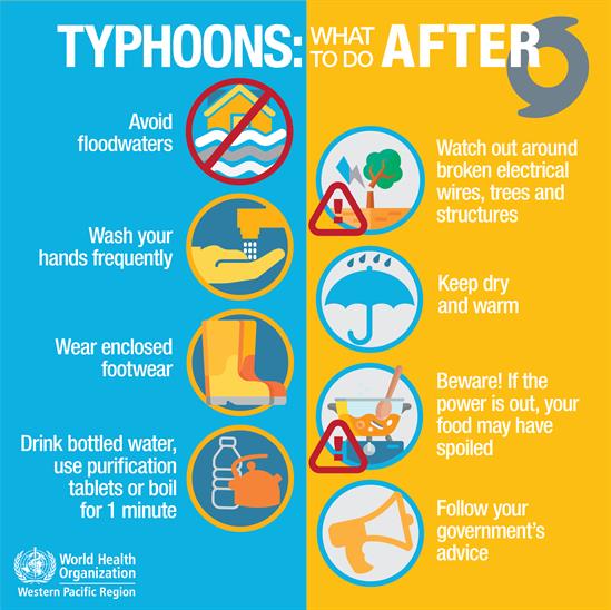 What to do after a typhoon