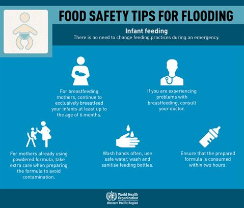there is no change feeding practice during an  emergency